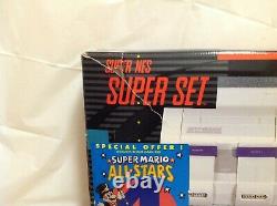 Super Nintendo SNES Console System Box ONLY Mario All-Stars Version