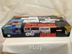 Super Nintendo SNES Console System Box ONLY Mario All-Stars Version