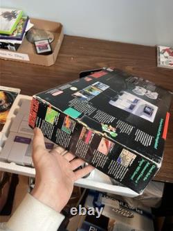 Super Nintendo SNES Console System Complete In Box CIB Super Mario World SNS-001