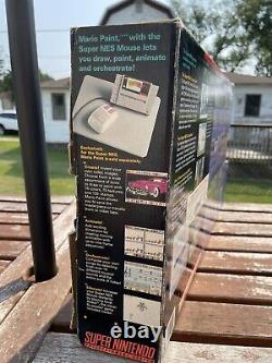 Super Nintendo SNES Console System, Complete In Original Box Mario Kart, Manuals