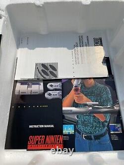 Super Nintendo SNES Console System, Complete In Original Box Mario Kart, Manuals