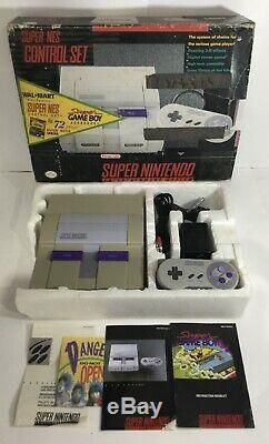 Super Nintendo SNES Console System In Box Boxed Walmart Complete