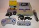 Super Nintendo Snes Console System Mario All Stars & 2 Controllers Games Bundle