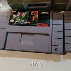 Super Nintendo SNES Console System SNS-001 with Controller 2 Games Tested Clean