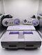 Super Nintendo Snes Console System With 2 Controller & 5 Games Bundle Lot Tested