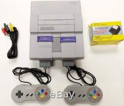 Super Nintendo SNES Console System With 2 New Controllers Cleaned Tested