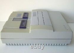Super Nintendo SNES Console With Game Controller Cords Original System Bundle