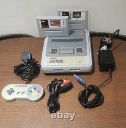 Super Nintendo SNES Console With Leads & Controller & 2 Games Bundle Grey PAL