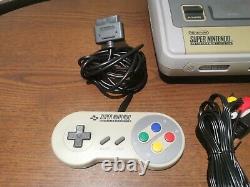 Super Nintendo SNES Console With Leads & Controller & 2 Games Bundle Grey PAL