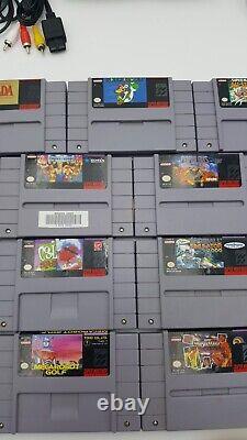 Super Nintendo SNES Console and 15 Game Lot. SEE PICTURES, READ DESCRIPTION