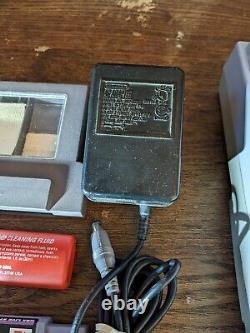 Super Nintendo SNES Console + games & Controller + Adapter Bundle Working snes