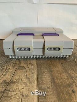 Super Nintendo SNES Console with 2 Controllers, 4 Games, RF Switch, AV RCA SNS-001