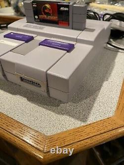 Super Nintendo SNES Console with 2 controllers & 2 games! Tested, sanitized