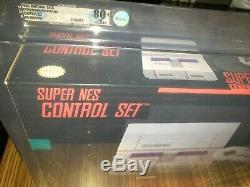 Super Nintendo SNES Control Set Console Qualified New Sealed Near Mint VGA Q80+