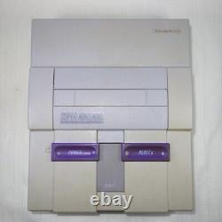 Super Nintendo SNES + Controller + 4 games + cables (SNS-001) TESTED WORKING