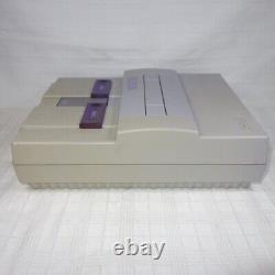Super Nintendo SNES + Controller + 4 games + cables (SNS-001) TESTED WORKING