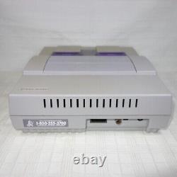 Super Nintendo SNES + Controller + 4 games + cables (SNS-001) TESTED WORKING
