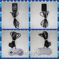Super Nintendo SNES + Controller + 4 games + cables (SNS-001) TESTED WORKING