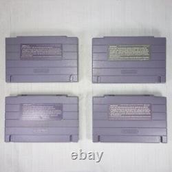 Super Nintendo SNES + Controller + 4 games + cables (SNS-001) TESTED WORKING