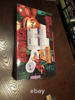 Super Nintendo SNES Donkey Kong Set- In Box (Console/Box Numbers Match)