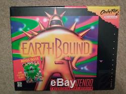 Super Nintendo (SNES) EarthBound Boxed Complete Stickers complete in book