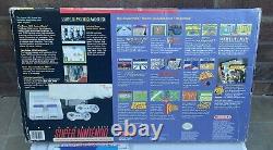 Super Nintendo/SNES Entertainment System Complete With Inlay + Mario +NTSC/USA