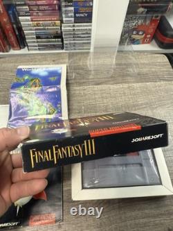 Super Nintendo SNES Final Fantasy III Video Game With Box Manual And Map