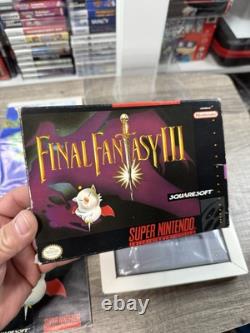 Super Nintendo SNES Final Fantasy III Video Game With Box Manual And Map