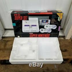 Super Nintendo SNES Game Console System EMPTY BOX & STYROFOAM ONLY NO SYSTEM