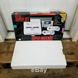 Super Nintendo SNES Game Console System EMPTY BOX & STYROFOAM ONLY NO SYSTEM