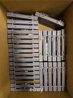Super Nintendo (SNES) Game LOT 30 Games + Most Good Label+ Untested #2