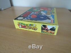 Super Nintendo SNES Game Super Mario World 2 Yoshis Island pal boxed
