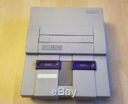 Super Nintendo SNES Game System Console With Hookups