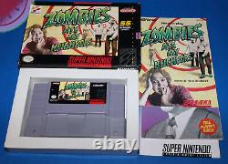 Super Nintendo SNES Game ZOMBIES ATE MY NEIGHBORS Complete in Box CIB WORKS