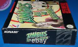 Super Nintendo SNES Game ZOMBIES ATE MY NEIGHBORS Complete in Box CIB WORKS