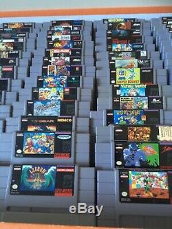 Super Nintendo SNES Games Lot Collection of 194 Games. Excellent Titles