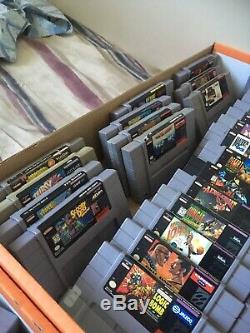 Super Nintendo SNES Games Lot Collection of 194 Games. Excellent Titles