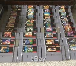 Super Nintendo SNES Games Lot Collection of 209 Games. Excellent Titles