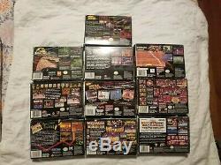 Super Nintendo SNES Games Lot Of 10 Boxed