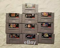 Super Nintendo SNES Games Lot Of 10 Boxed