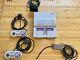 Super Nintendo Snes Gaming System With 4 Vintage Unopened Games And Controllers