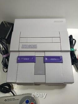 Super Nintendo SNES Great Condition Game Console With Cables & Controller Tested