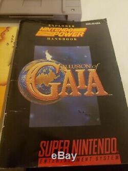 Super Nintendo SNES Illusion of Gaia Complete in Box CIB Authentic Saves