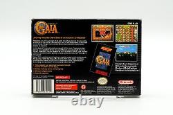 Super Nintendo SNES Illusion of Gaia Video Game Box Manual & Map 1994 Gensouki