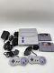 Super Nintendo Snes Jr Video Game Console Sns-101 Cords Controllers Tested Works