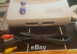 Super Nintendo SNES Jr Console Bundle with 5 Games 2 oem controllers