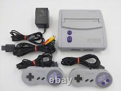 Super Nintendo SNES Jr. Mini Console OEM Bundle TESTED with 2 controllers (230169)