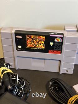 Super Nintendo SNES Jr OEM Video Game Console SNS-101, 5 Games, Complete, Tested