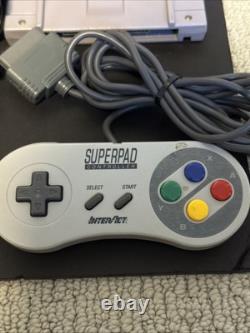 Super Nintendo SNES Jr OEM Video Game Console SNS-101, 5 Games, Complete, Tested