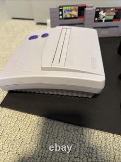 Super Nintendo SNES Jr OEM Video Game Console SNS-101, 5 Games, Complete, Tested